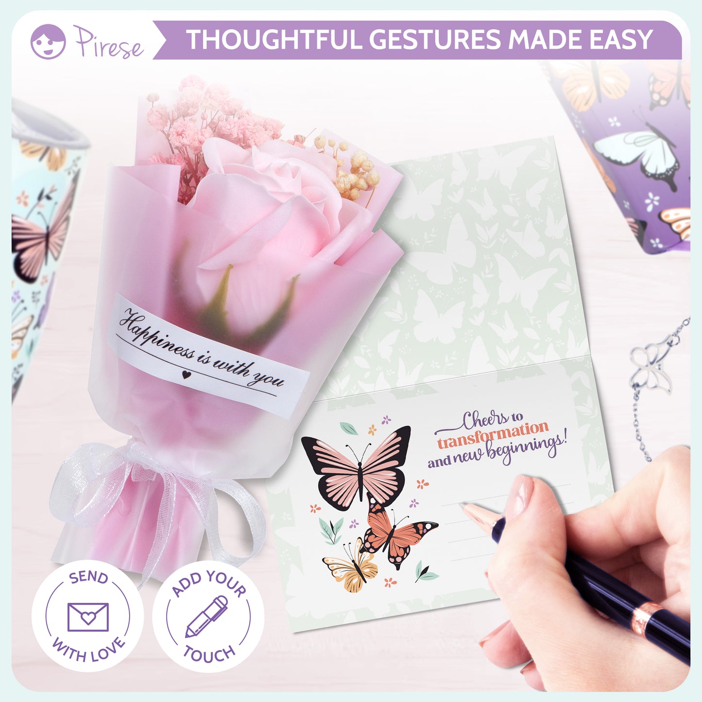 Butterfly Gifts for Women Unique, Purple Gifts Butterfly Lover