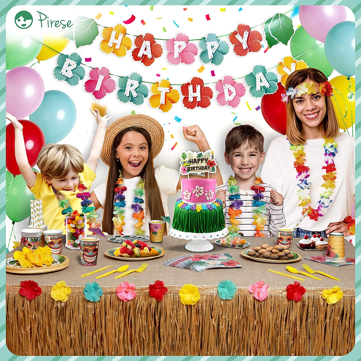 Pirese Hawaiian Birthday Party Kit