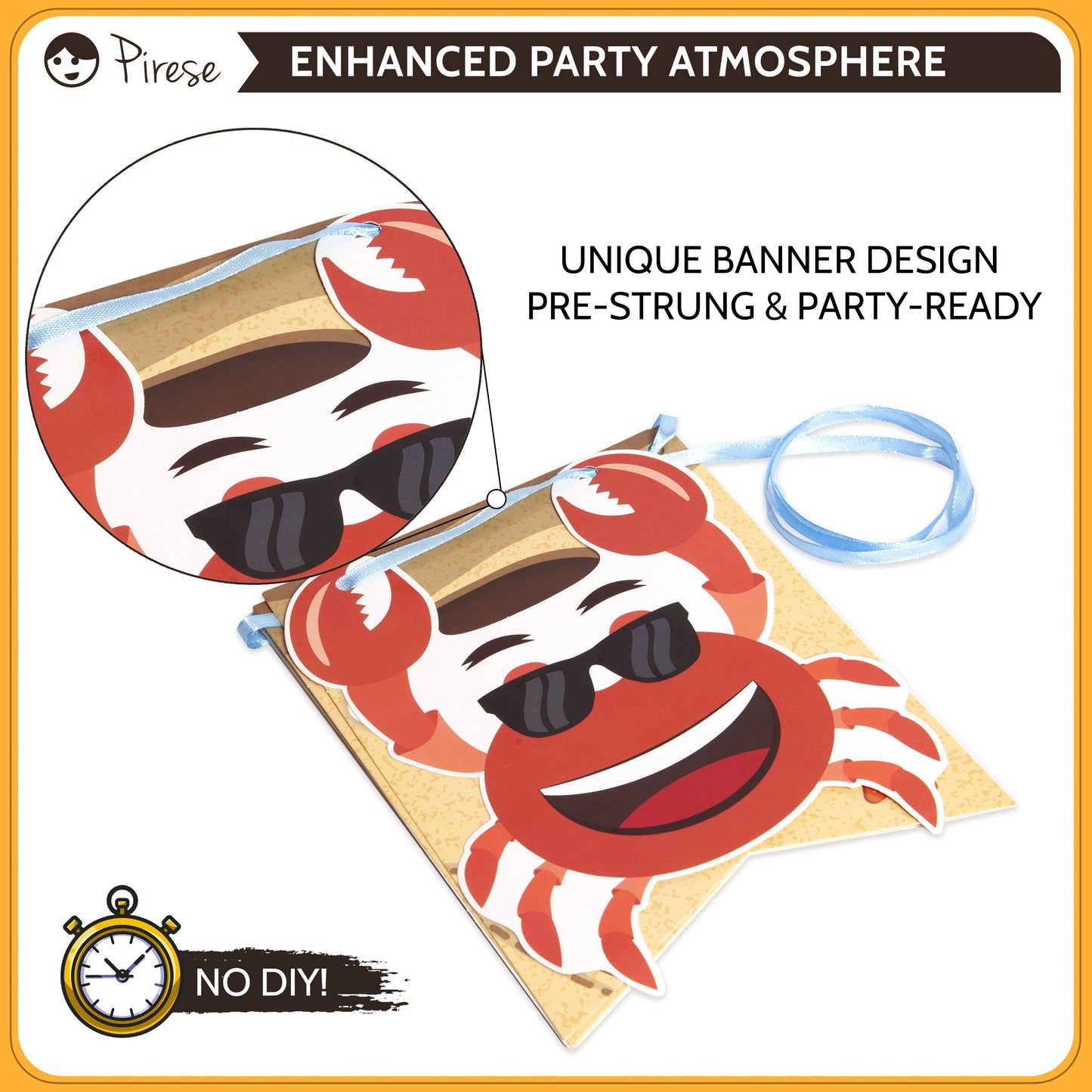 Pirese Crab Party Decorations, Crab Birthday Decor