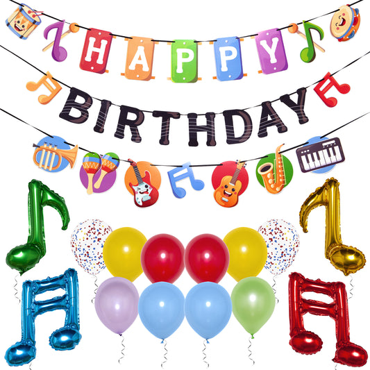 Music Birthday Banner, Music Party Decoration, Music Party Decor | Music Birthday Party Decorations