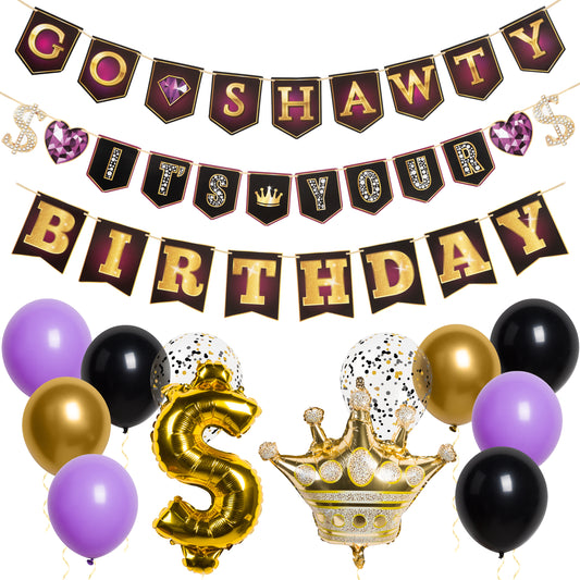 Go Shawty Its Your Birthday Decorations, It is Your Birthday Banner, Hip Hop Birthday Decorations