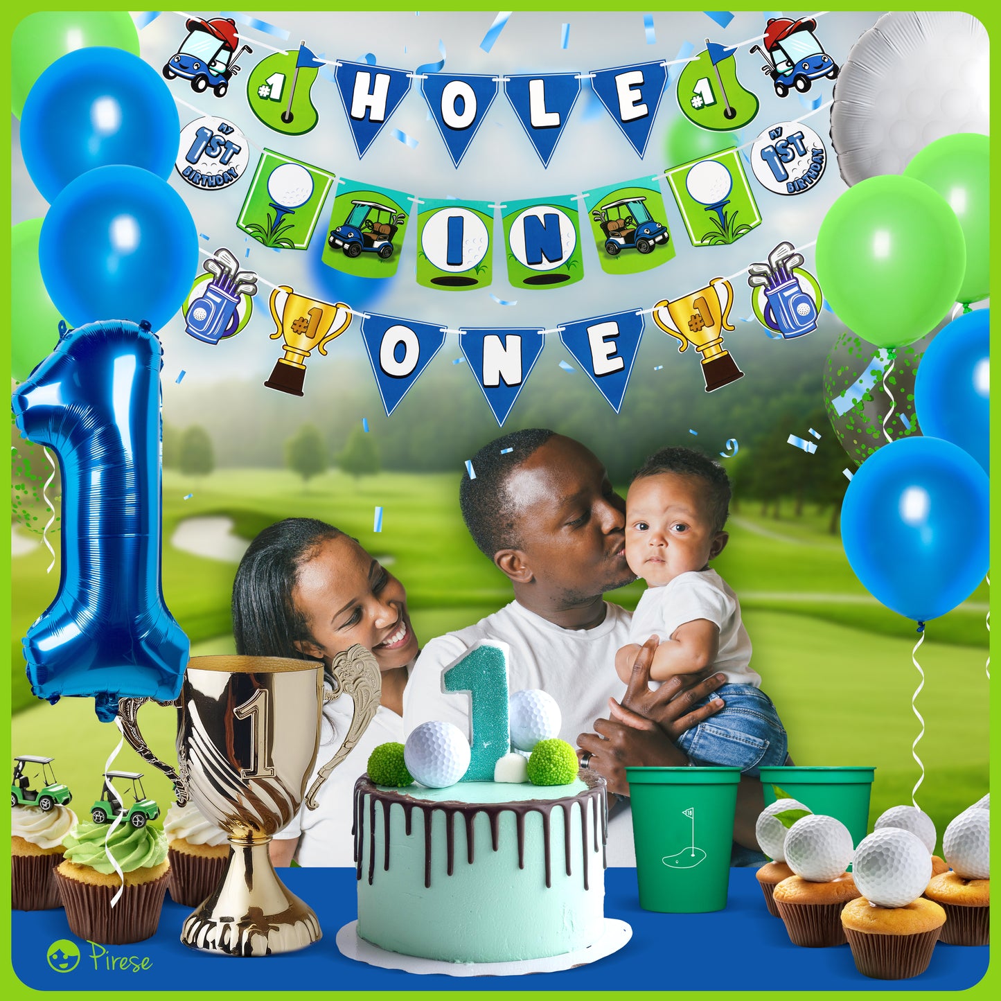 Hole in One Birthday Decorations, Golf Birthday Party Decorations, Golf Party Decorations, Golf Birthday Banner