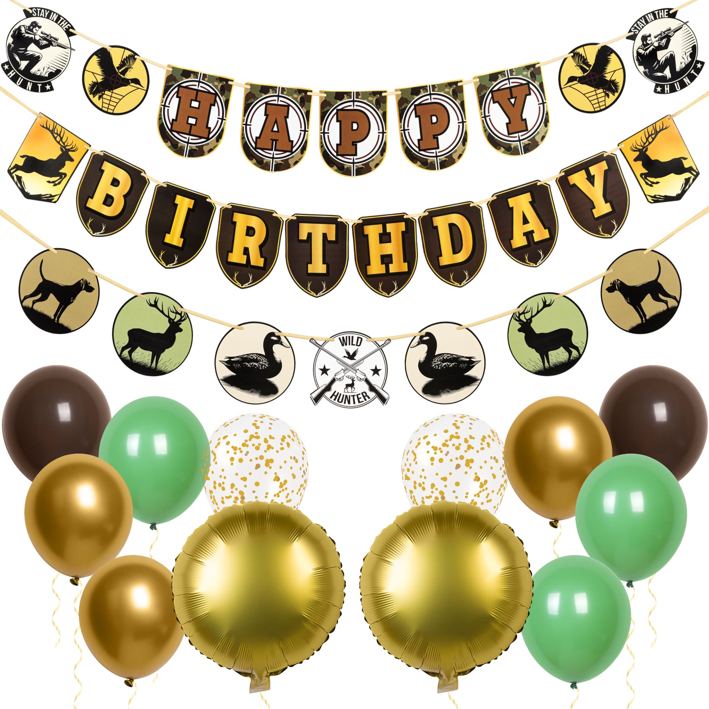 Hunting Birthday Party Decorations, Hunter Birthday Party Supplies, Hunting Party Decorations, Duck Hunting Birthday