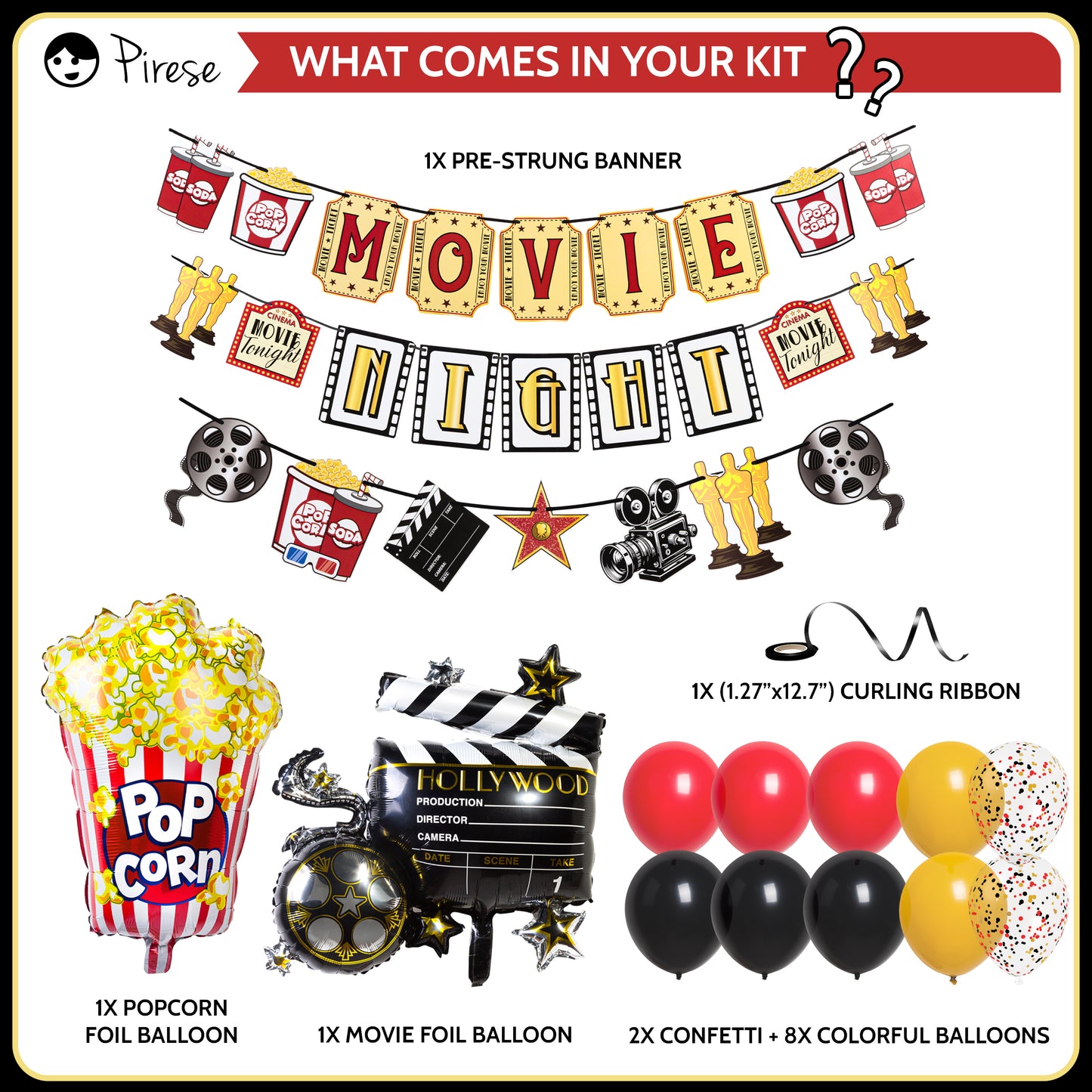 Movie Night Decorations, Movie Theme Party Decorations, Movie Night Party, Movie Party Decor | Hollywood Party